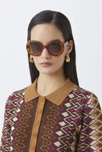 Cargar imagen en el visor de la galería, Jersey polo de jacquard CHOCOLATE