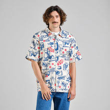Cargar imagen en el visor de la galería, CAMISA ESTAMPADO CENA AZUL