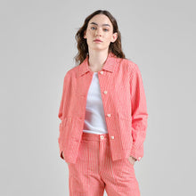 Load image into Gallery viewer, Chaqueta work rayas Rojo