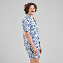 Cargar imagen en el visor de la galería, Camisa manga corta Ocean Azul