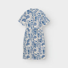 Cargar imagen en el visor de la galería, Vestido estampado ocean Azul