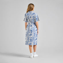 Cargar imagen en el visor de la galería, Vestido estampado ocean Azul