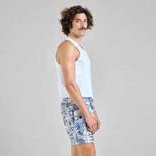 Cargar imagen en el visor de la galería, Pantalón Corto con cordón Ocean Azul
