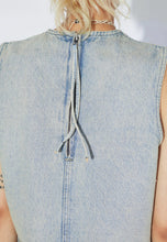 Load image into Gallery viewer, top-vaquero-mujer-denim-algodon-cremallera-espalda-arbol-shop
