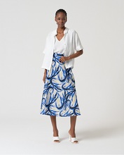 Cargar imagen en el visor de la galería, Falda midi AZUL