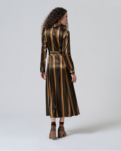 Cargar imagen en el visor de la galería, Vestido largo satinado VERDE