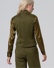 Cargar imagen en el visor de la galería, Chaleco pata de gallo VERDE