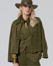 Cargar imagen en el visor de la galería, Chaqueta pata de gallo VERDE