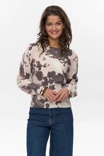 Cargar imagen en el visor de la galería, jersey-punto-estampado-cenefas-geometricas-azul-blanco-invierno-arbol-shop