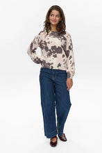 Cargar imagen en el visor de la galería, Jersey estampado marmoleado MARRÓN