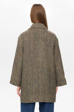 Cargar imagen en el visor de la galería, Abrigo dibujo de espigas MARRÓN