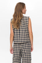 Cargar imagen en el visor de la galería, Chaleco a cuadros NEGRO