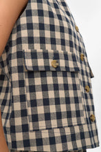 Cargar imagen en el visor de la galería, Chaleco a cuadros NEGRO