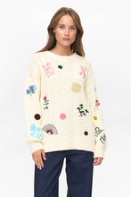 Cargar imagen en el visor de la galería, Jersey bordado BLANCO