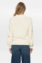 Cargar imagen en el visor de la galería, jersey-pullover-blanco-mujer-bordados-corazones-soles-estilo-romantico-arbol-shop