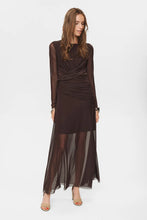 Cargar imagen en el visor de la galería, Vestido largo MARRÓN