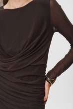 Cargar imagen en el visor de la galería, Vestido largo MARRÓN