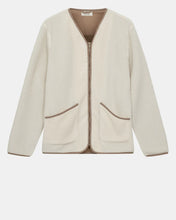 Cargar imagen en el visor de la galería, Cárdigan con cremallera BLANCO