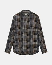 Cargar imagen en el visor de la galería, Camisa Patchwork AZUL