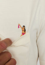 Cargar imagen en el visor de la galería, Camiseta holgada con bordado BLANCO