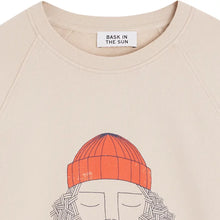 Cargar imagen en el visor de la galería, Sudadera Serigrafía Capitán BEIGE