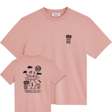 Cargar imagen en el visor de la galería, camiseta-algodon-organico-rosa-ilustracion-groove-bask-in-the-sun-arbol-shop