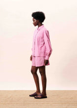 Cargar imagen en el visor de la galería, Camisa oversize rayas Rosa