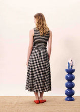 Cargar imagen en el visor de la galería, Vestido Midi Vichy NEGRO