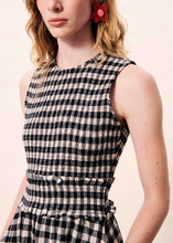 Cargar imagen en el visor de la galería, Vestido Midi Vichy NEGRO