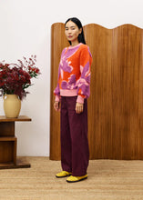 Cargar imagen en el visor de la galería, Jersey jacquard ROSA