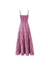 Cargar imagen en el visor de la galería, Vestido Largo con tirantes rayas Rosa