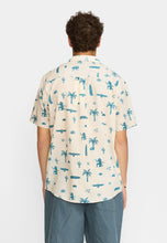 Cargar imagen en el visor de la galería, Camisa estampado tropical Blanco