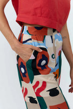 Cargar imagen en el visor de la galería, pantalon-culotte-mujer-sostenible-estampado-abstracto-multicolor-suite13-arbol-shop