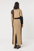 Cargar imagen en el visor de la galería, falda-punto-larga-mujer-color-gris-melange-cintura-elastica-arbol-shop