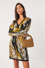 Cargar imagen en el visor de la galería, Vestido corto jacquard BEIGE