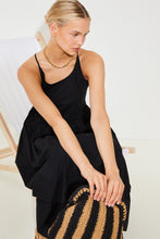 Cargar imagen en el visor de la galería, Vestido midi NEGRO
