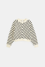 Load image into Gallery viewer, Jersey de rayas caladas BLANCO
