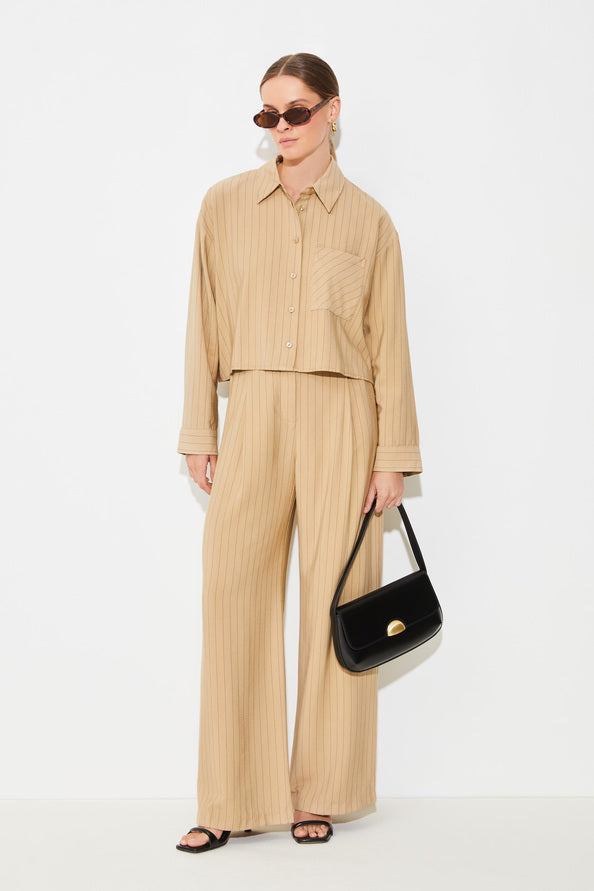 Pantalón pata recta BEIGE