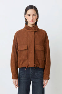 Chaqueta de gamuza OCRE
