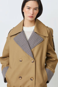 Gabardina corta BEIGE