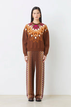 Cargar imagen en el visor de la galería, Jersey de jacquard MARRÓN
