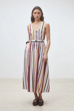 Cargar imagen en el visor de la galería, Vestido tirantes rayas multicolor
