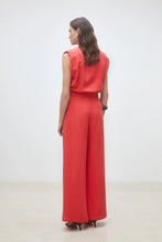 Load image into Gallery viewer, pantalon-ancho-mujer-geranio-tiro-alto-pinzas-estilo-fluido-arbol-shop
