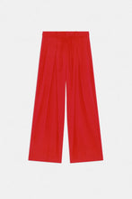 Load image into Gallery viewer, pantalon-ancho-mujer-geranio-tiro-alto-pinzas-estilo-fluido-arbol-shop
