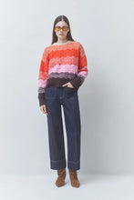 Load image into Gallery viewer, Jersey de rayas onduladas Multicolor
