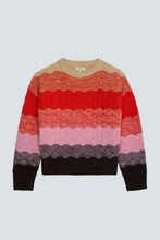 Load image into Gallery viewer, Jersey de rayas onduladas Multicolor
