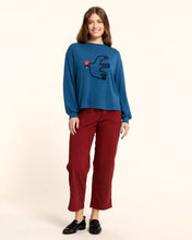 Load image into Gallery viewer, Pantalón pana de canalé ancho Rojo
