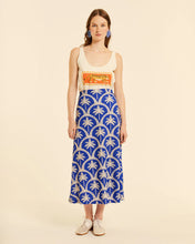 Load image into Gallery viewer, Falda palmeras Azul
