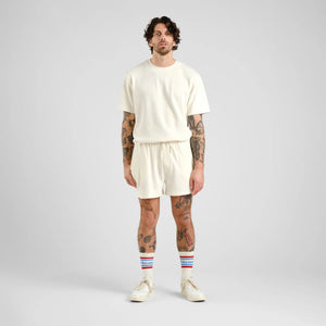 Pantalón corto waffle BLANCO