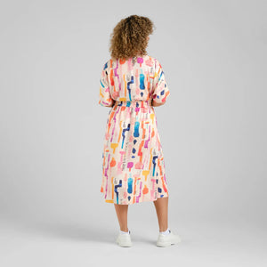 Falda ligera estampada MULTICOLOR